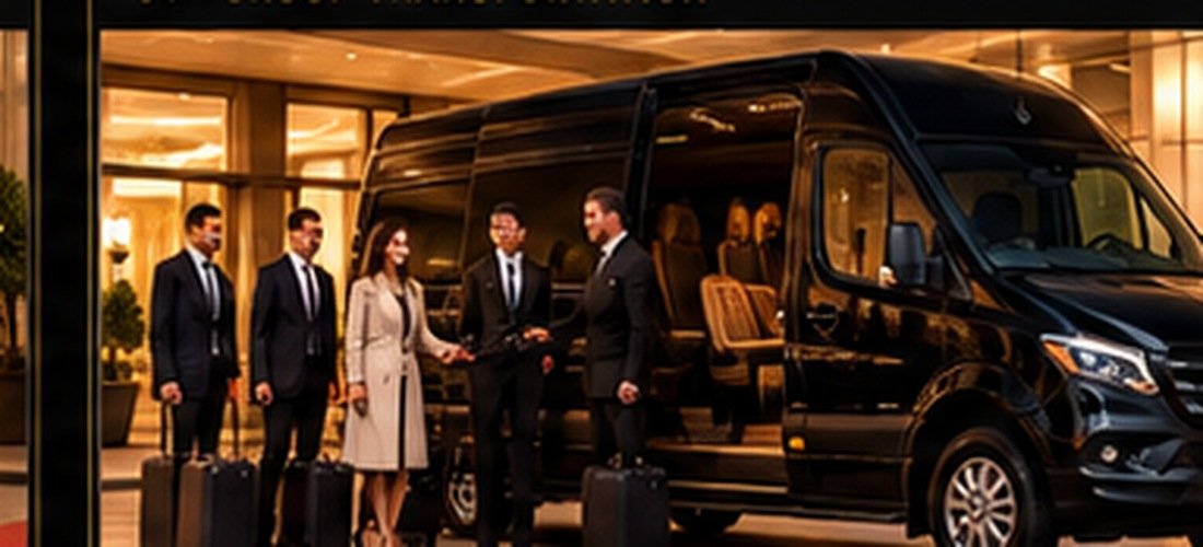 Black 2020 Mercedes-Benz 14-Passenger Sprinter luxury vehicle